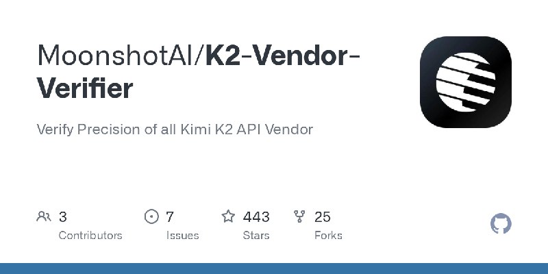 GitHub - MoonshotAI/K2-Vendor-Verifier: Verify Precision of all Kimi K2 API Vendor